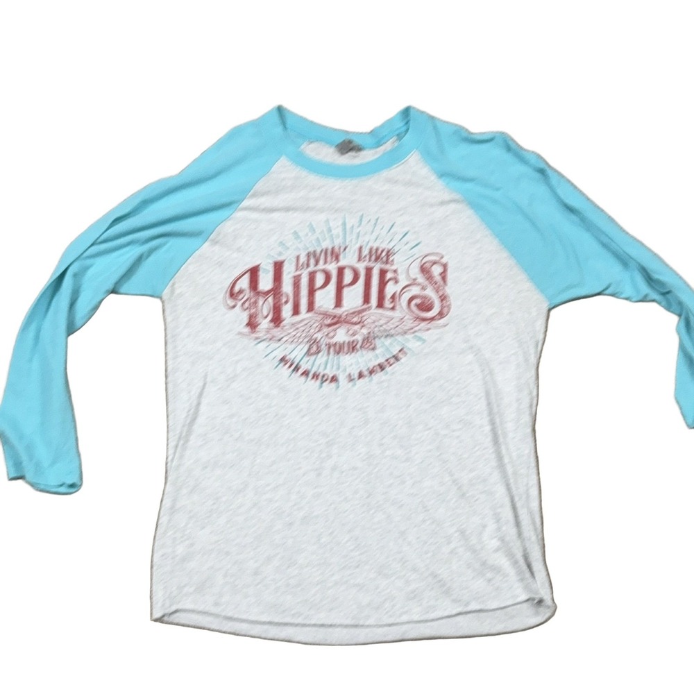 Next Level Apparel Miranda Lambert Livin' Like Hippies Tour T-Shirt M Raglan